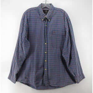 VINTAGE J Riggings Shirt XL Flannel Button Up Check Pocket Sportswear *